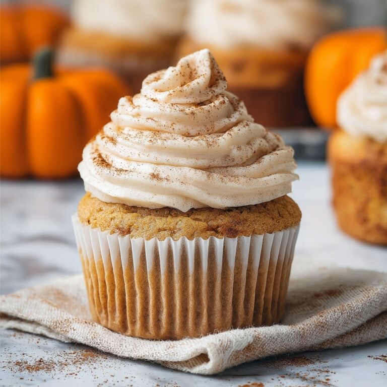 Pumpkin Cupcakes with Cinnamon Cream Cheese Frosting Recipe