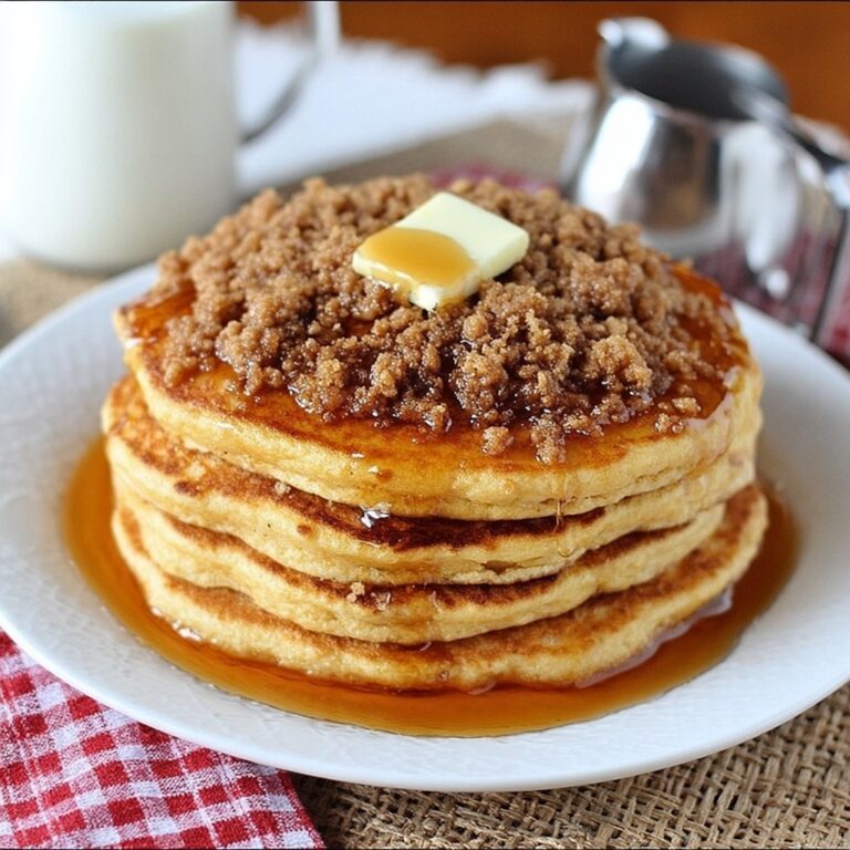 Brown Sugar Cinnamon Streusel Pancakes Recipe