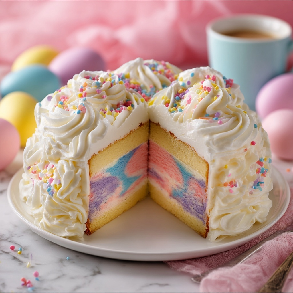 Swirled Easter Cake Recipe - Recipe Image
