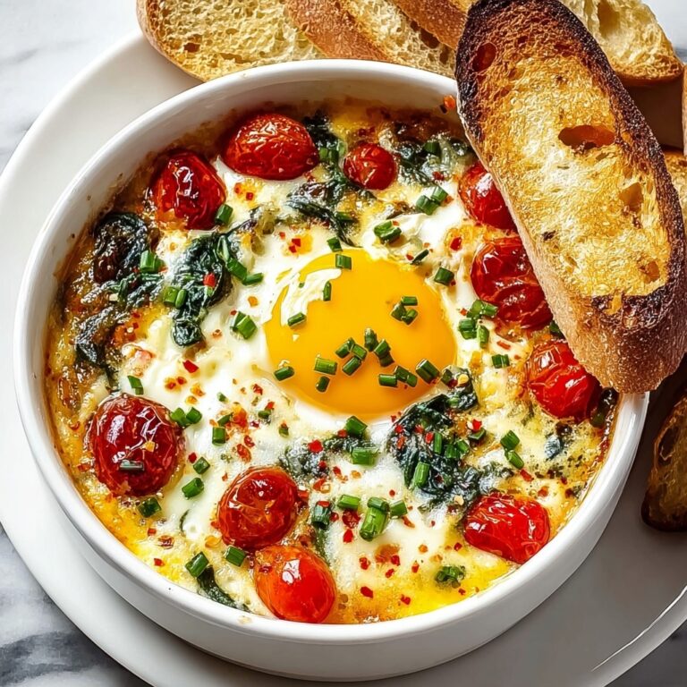 Baked Feta Eggs Breakfast Recipe