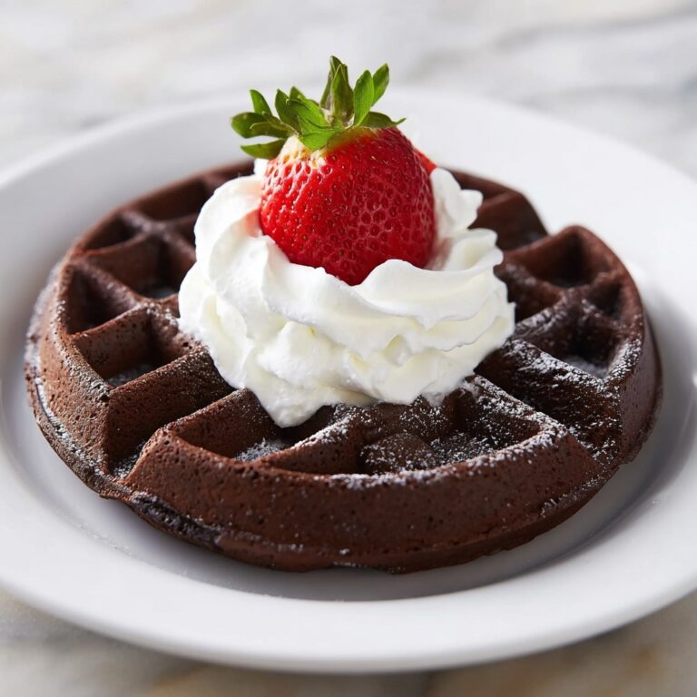 Brownie Batter Waffles Recipe