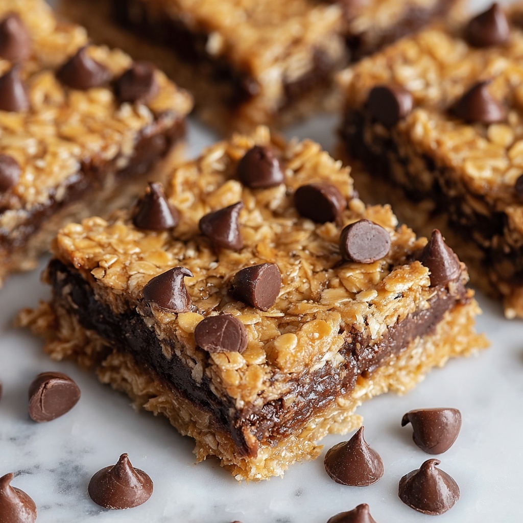 Healthy Chocolate Chip Oat Bars Recipe - Recipe Image