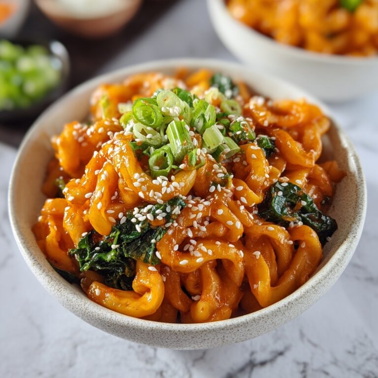 Easy Kimchi Noodles Recipe