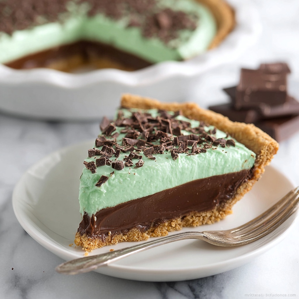 Chocolate Mint Pie Recipe - Recipe Image