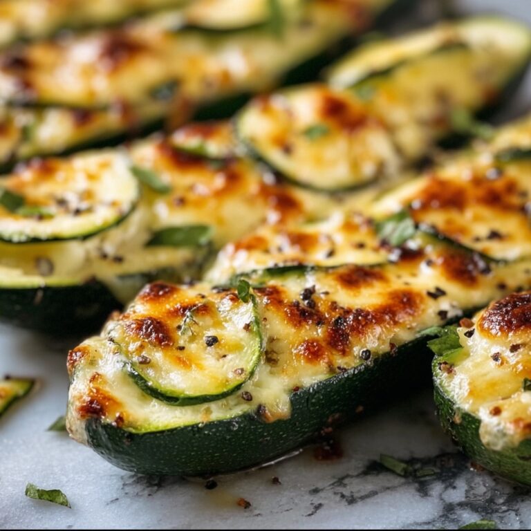 Cheesy Garlic Zucchini Steaks Recipe
