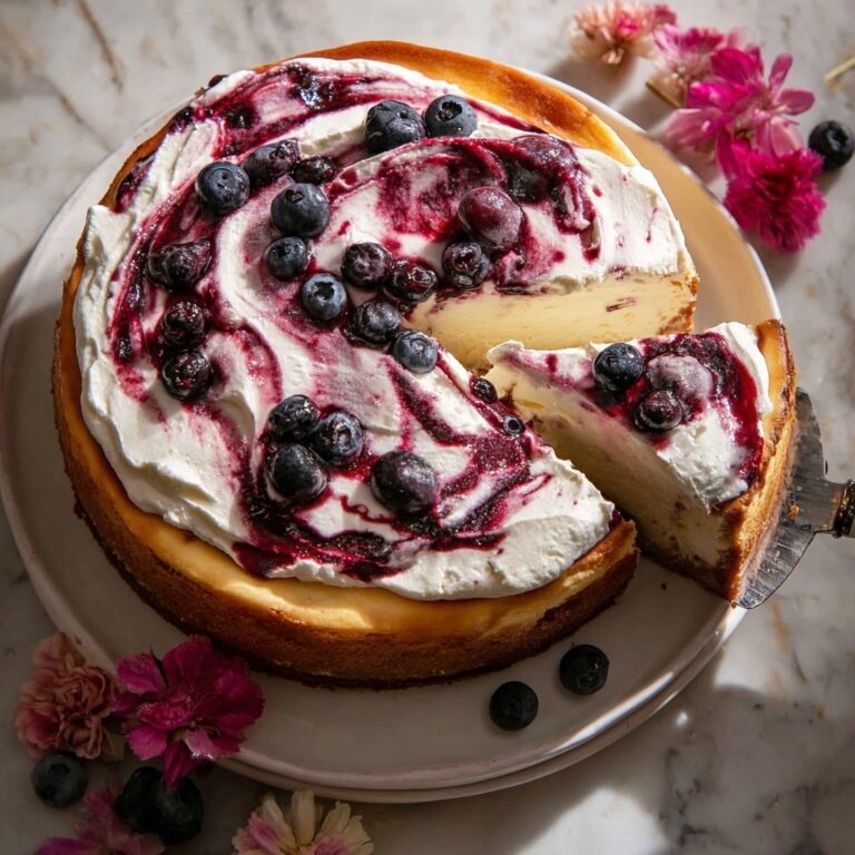 Bursting Blueberry Ricotta Pudding Cake Recipe
