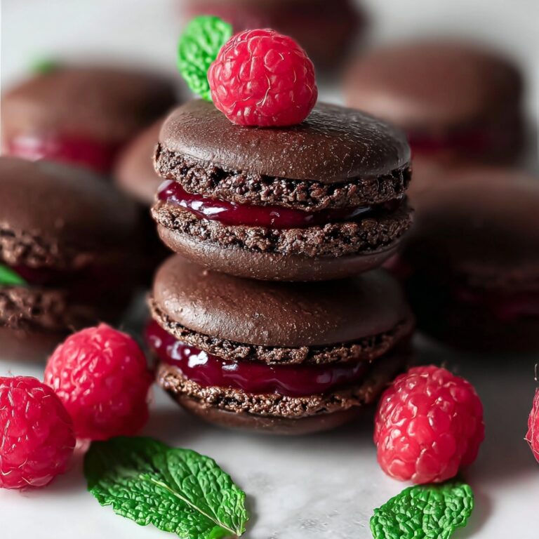 Dark Chocolate Raspberry Macarons: A Decadent Treat for Every Occasion Recipe