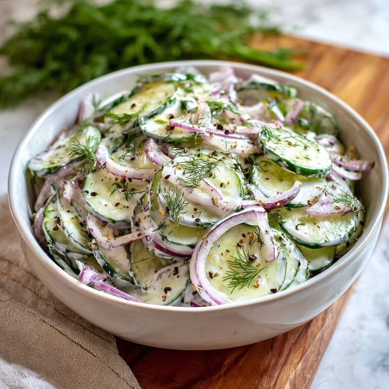 Creamy Cucumber Salad Recipe