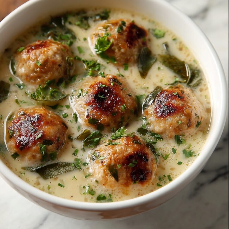 Mini Turkey Meatball Italian Wedding Soup Recipe