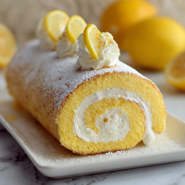 Velvet Lemon Cream Roll Cake Recipe