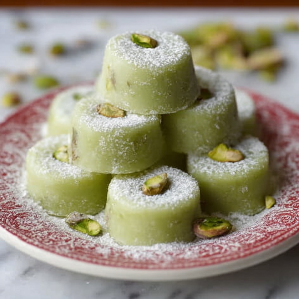 Homemade Pistachio Wedding Cookies Recipe - Recipe Image
