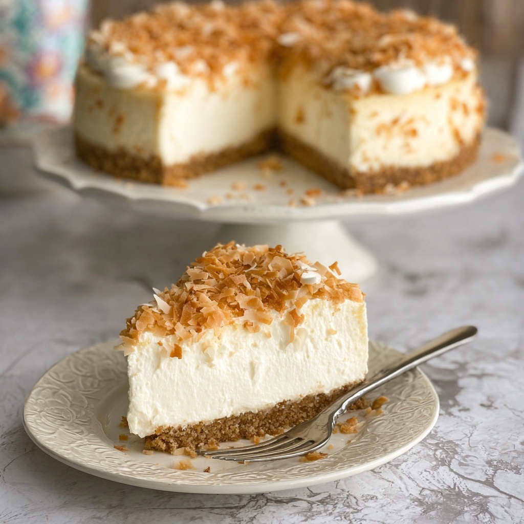 Coconut Cheesecake Recipe - Recipe Image