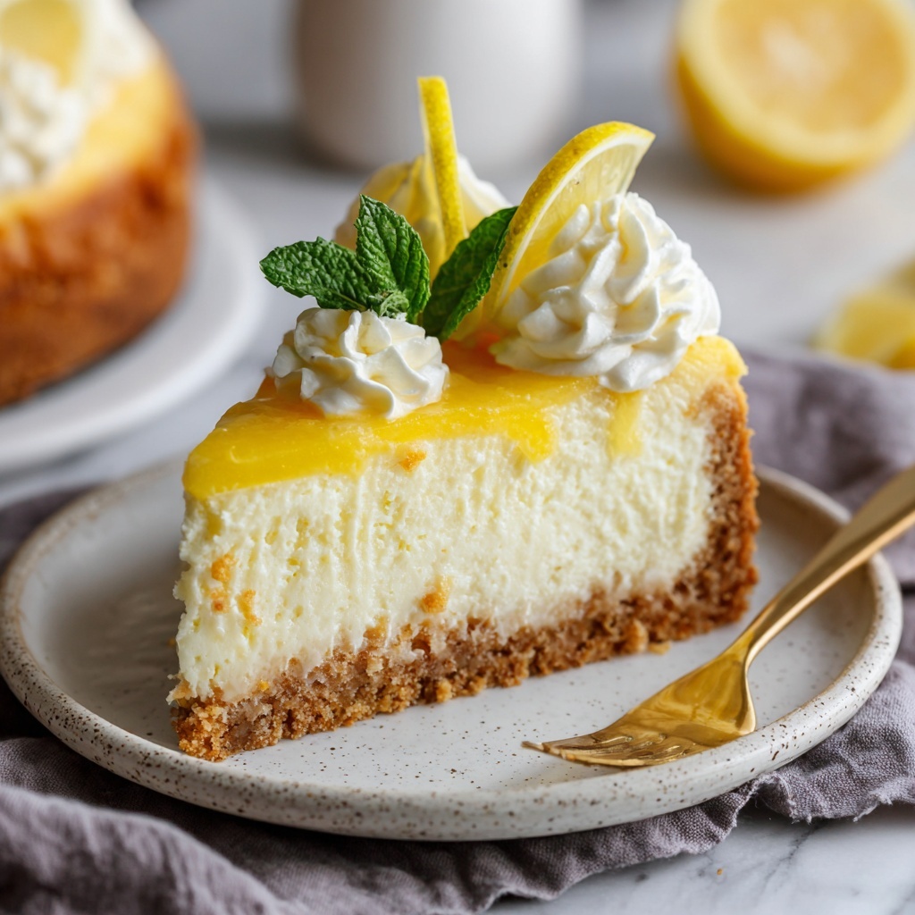 Luscious Lemon Cheesecake Recipe - Recipe Image