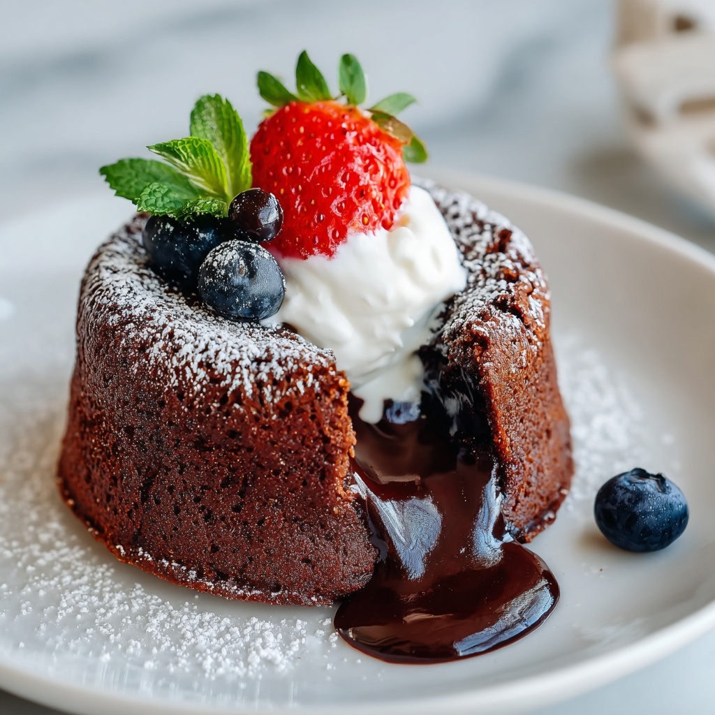 Decadent Chocolate Lava Cake Recipe - Recipe Image