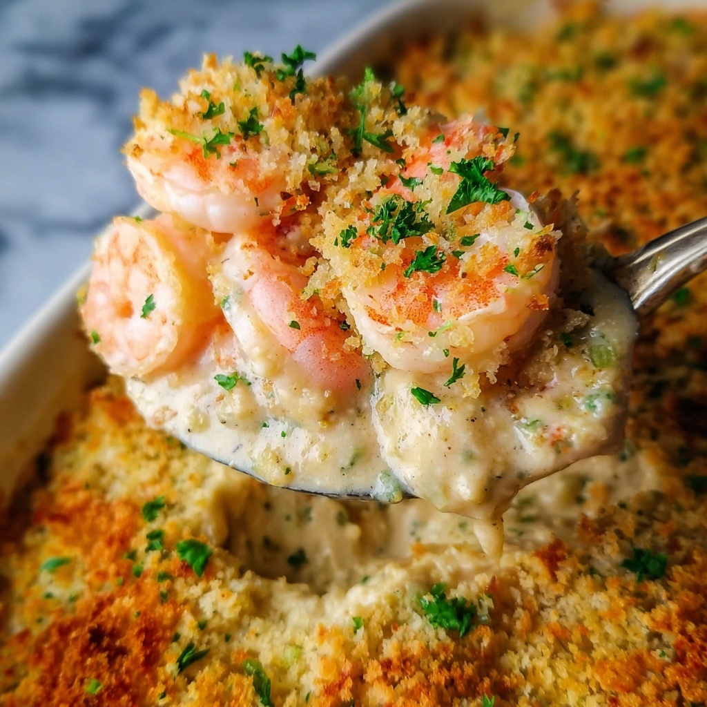 Creamy Cheesy Shrimp Casserole Recipe - Recipe Image