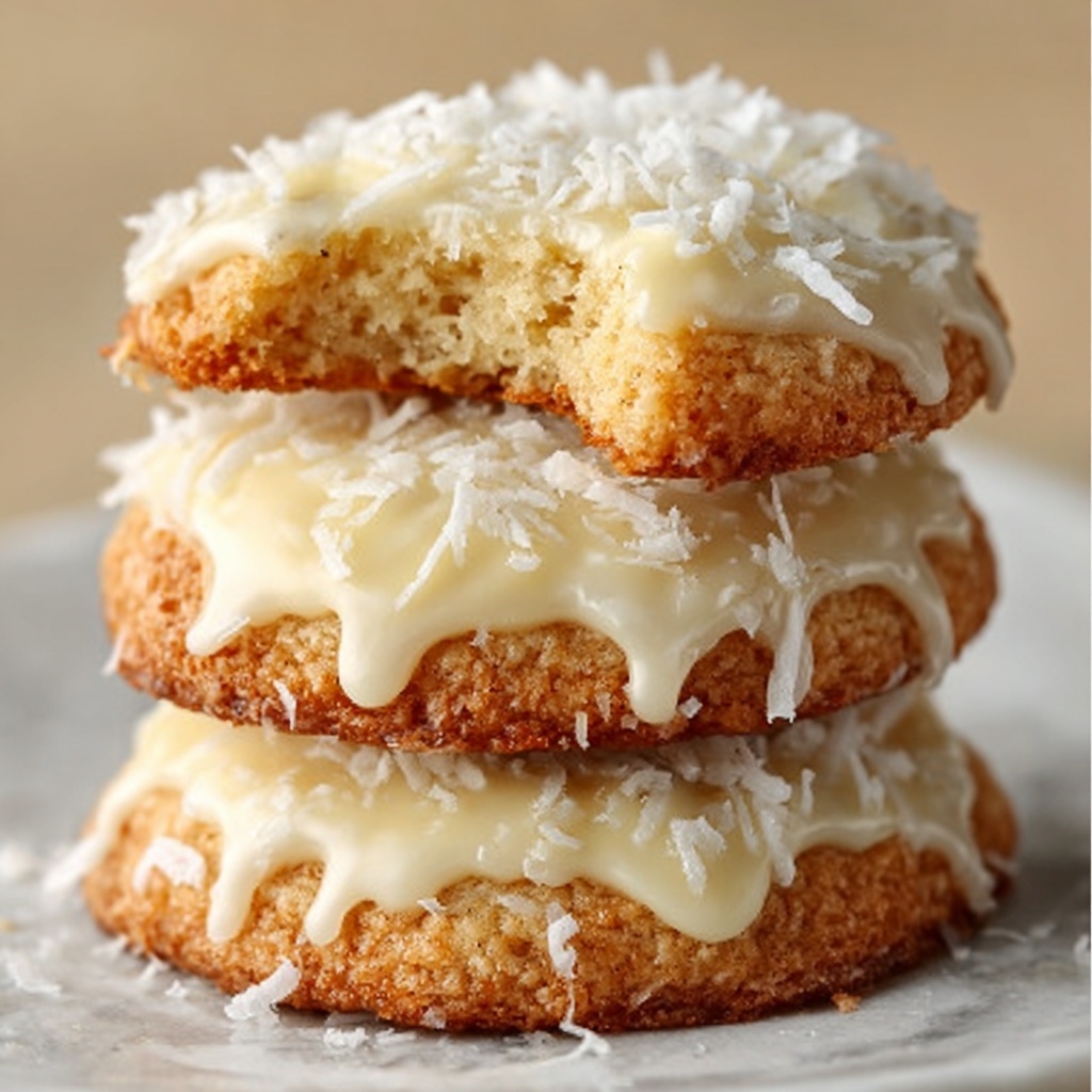 Coconut Lemon Cheesecake Cookies Recipe - Recipe Image