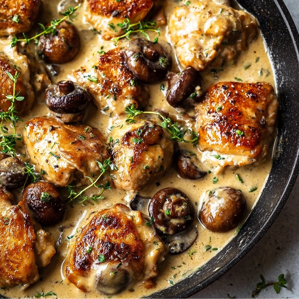 Creamy Chicken with Mushrooms Recipe - Recipe Image
