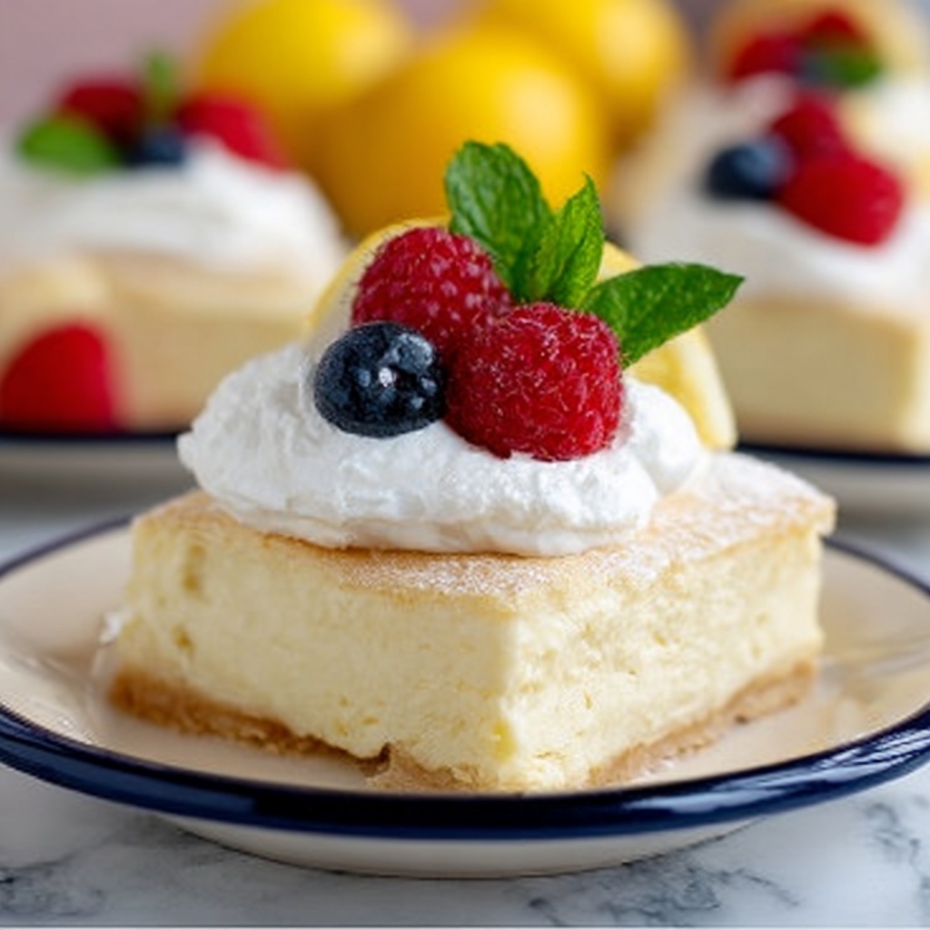 Lemon Custard Cake Recipe - Recipe Image