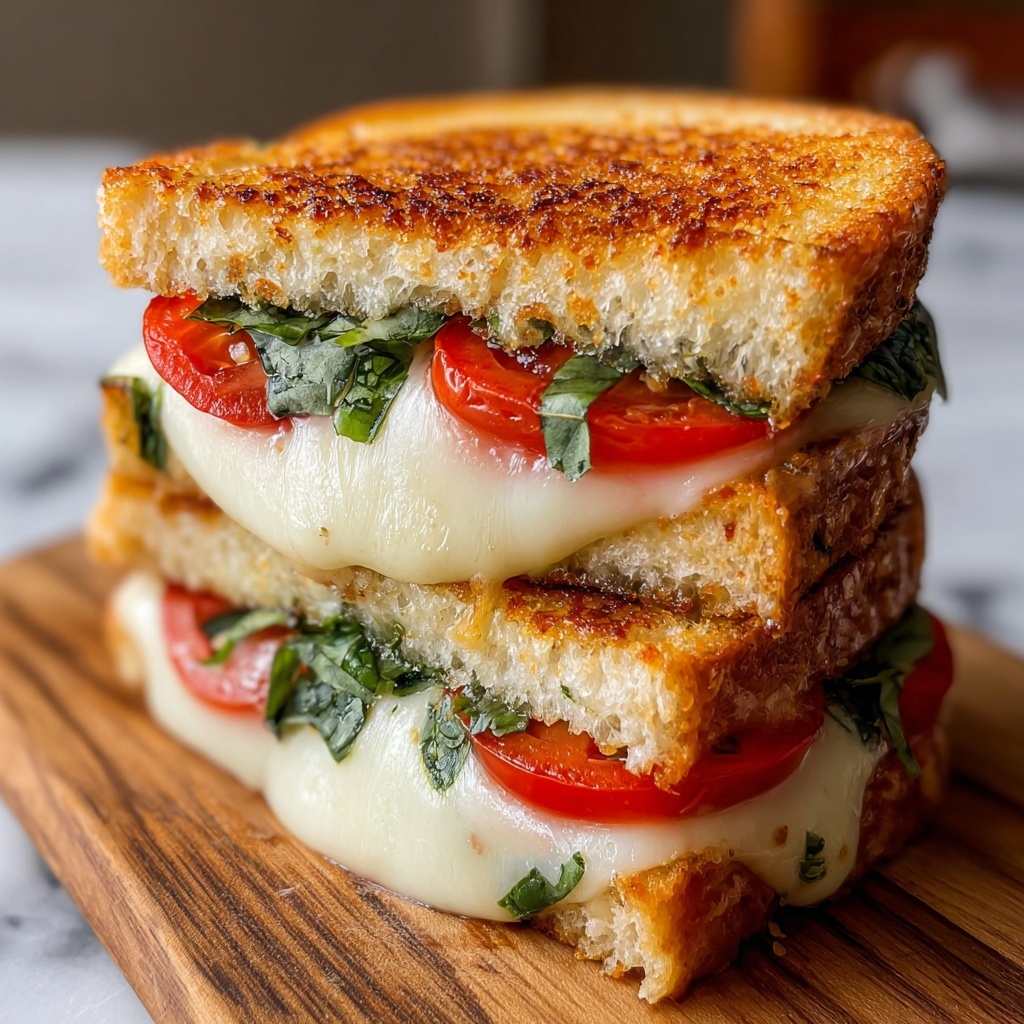 Caprese Grilled Cheese Sandwich Recipe - Recipe Image