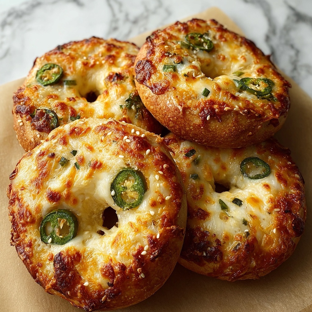 Jalapeno Cheddar Yogurt Bagels Recipe - Recipe Image