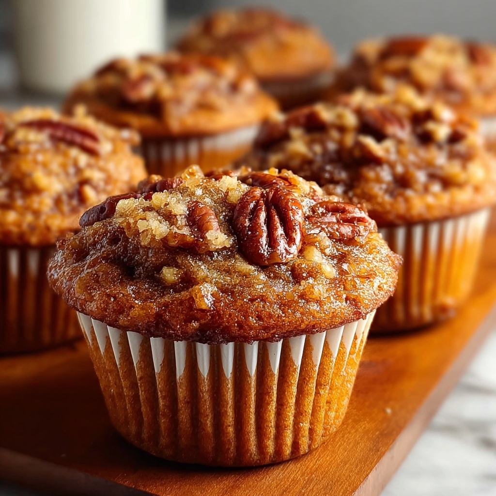 Pecan Pie Brown Sugar Muffins Recipe - Recipe Image