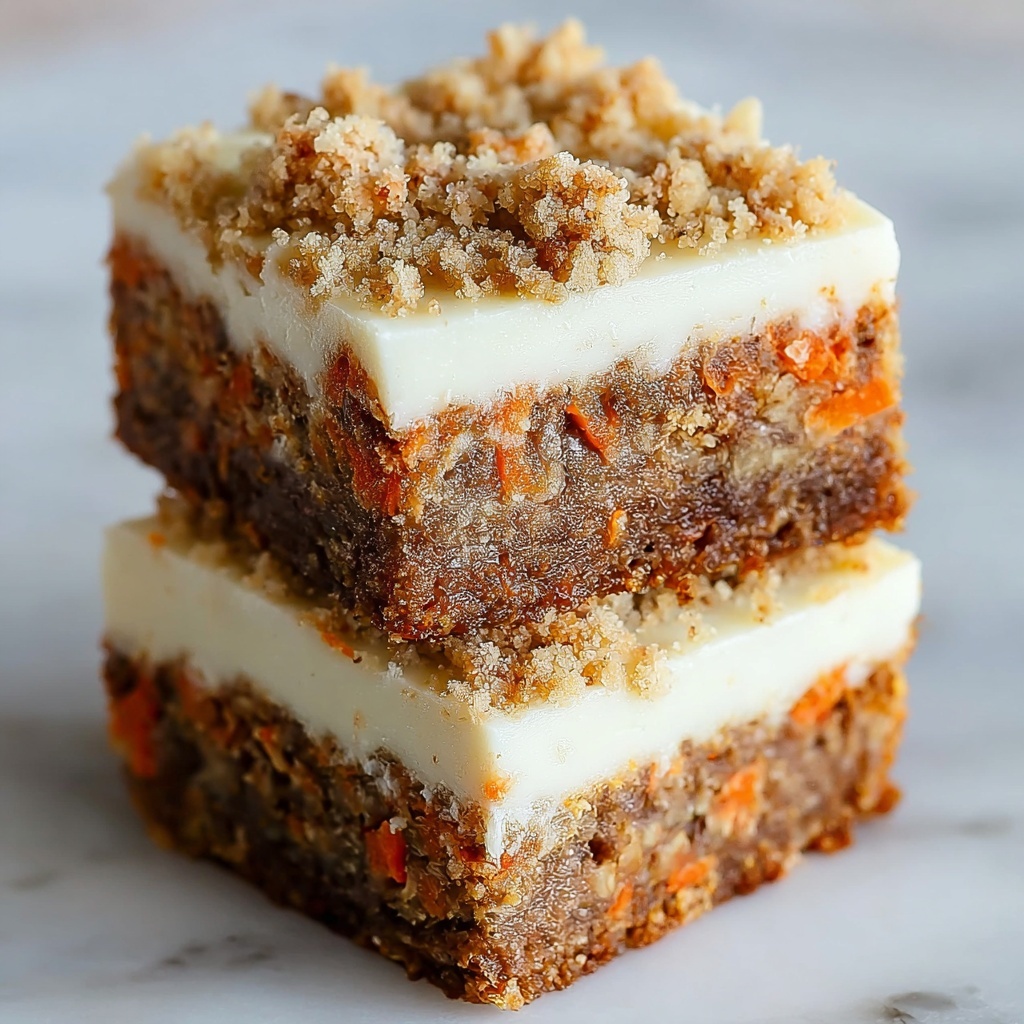 Carrot Cake Cream Cheese Bars Recipe - Recipe Image