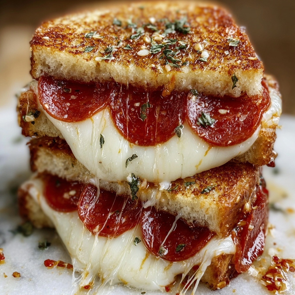Pizza Grilled Cheese Sandwiches Recipe - Recipe Image