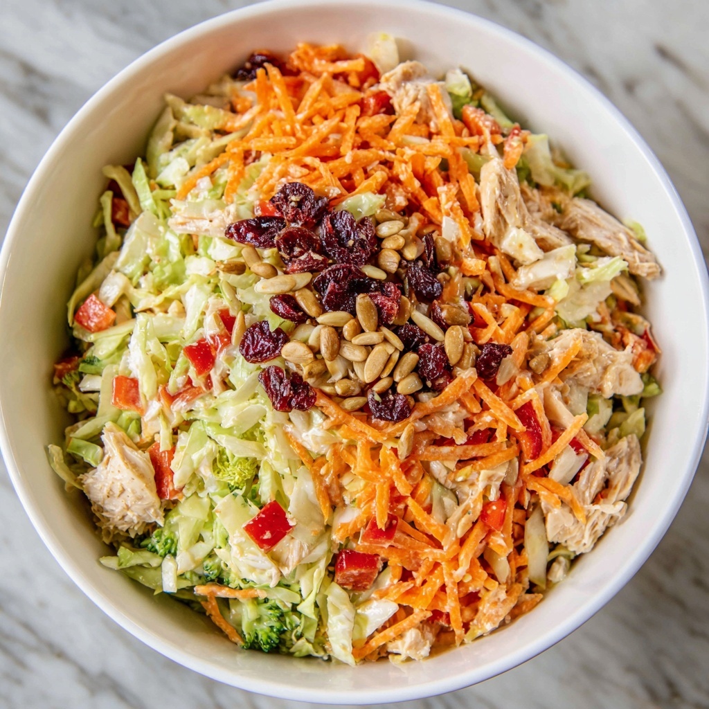 Crunchy Chicken Salad with Ramen Noodles and Fresh Vegetables Recipe - Recipe Image