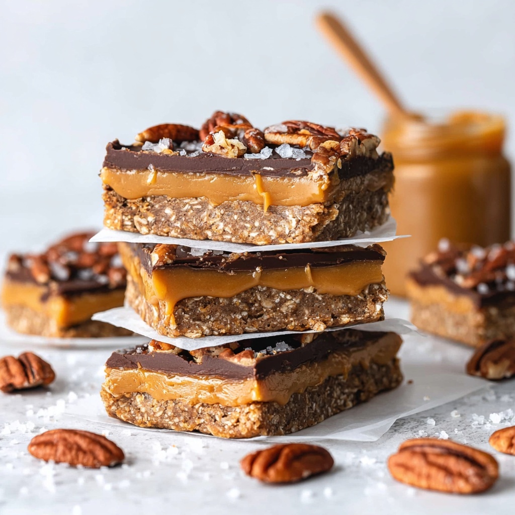 Vegan Pumpkin Spice Caramel Slices Recipe - Recipe Image