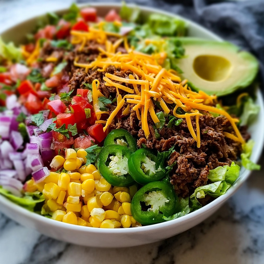 Taco Salad with Shredded Beef Recipe - Recipe Image