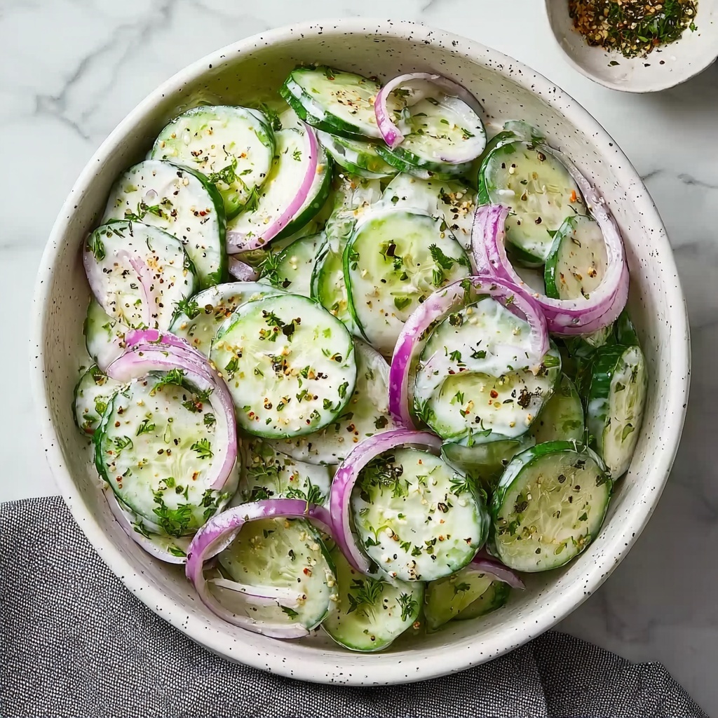 Creamy Cucumber Salad Recipe - Recipe Image