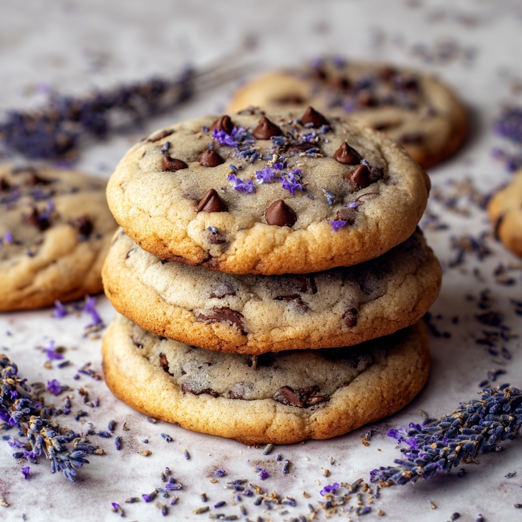 Lavender Chocolate Chip Cookies Recipe - Recipe Image