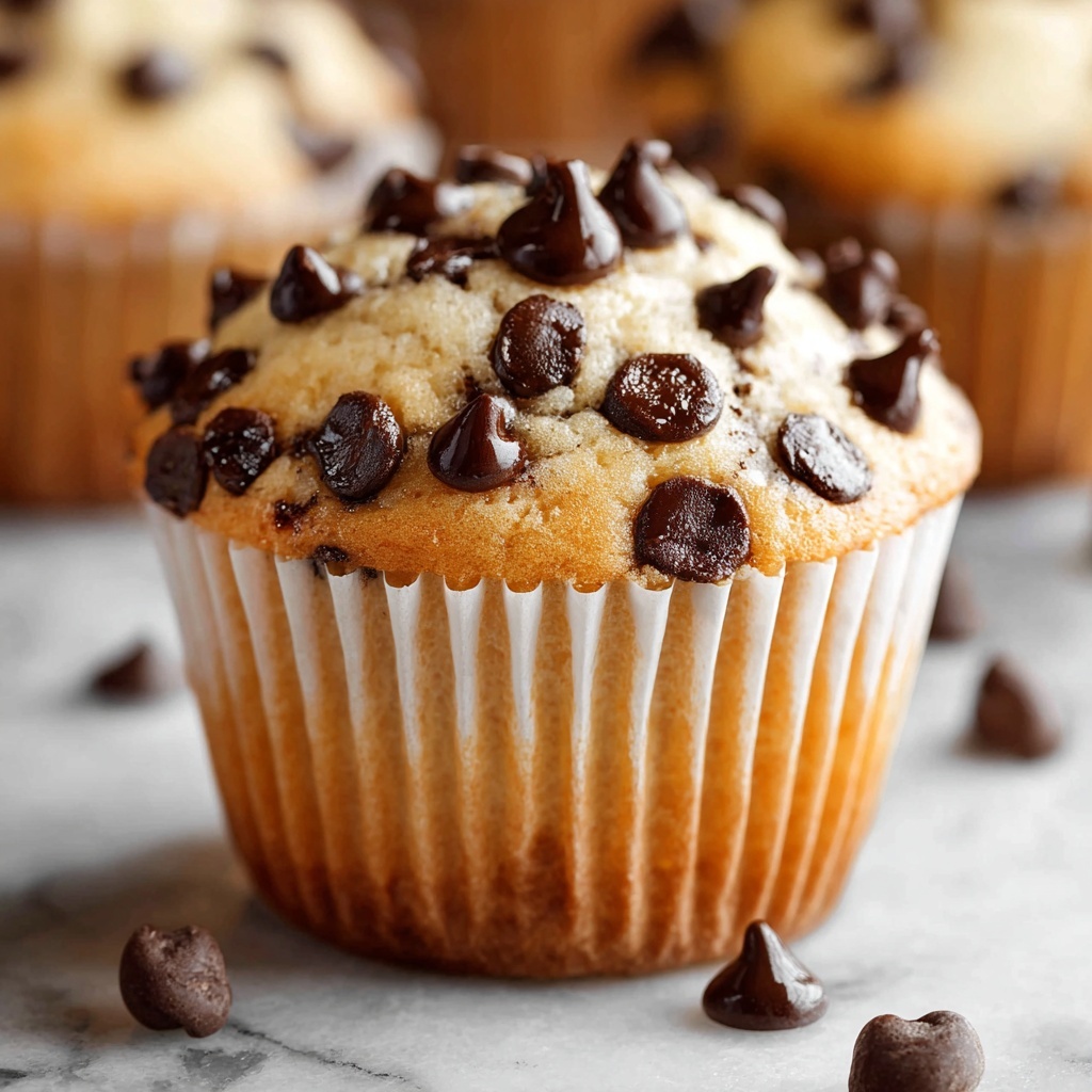 Bakery-Style Chocolate Chip Muffins Recipe - Recipe Image