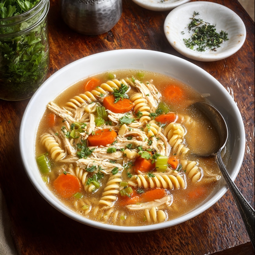 Fresh Herb Chicken Noodle Soup Recipe - Recipe Image