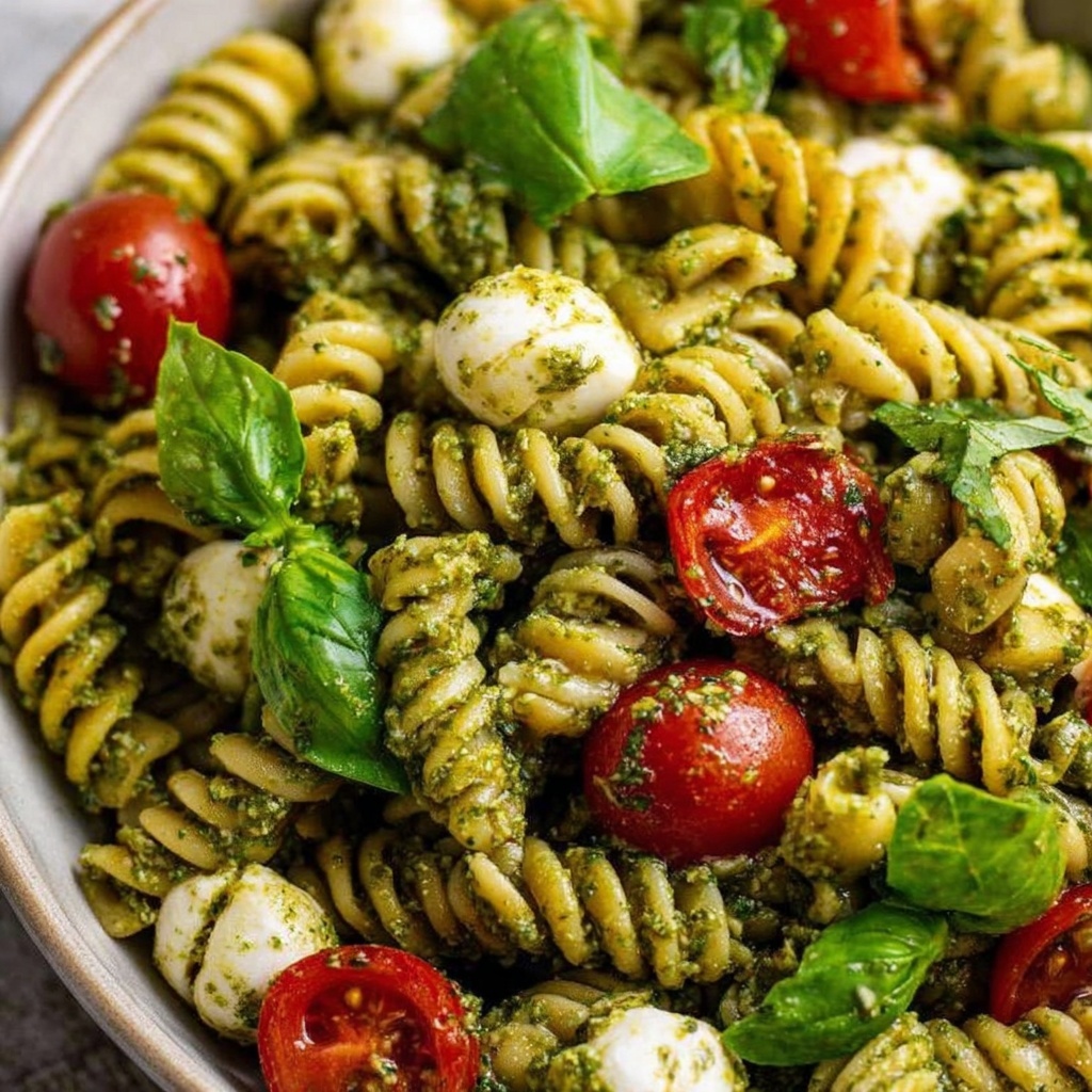 Pesto Pasta Salad Recipe - Recipe Image