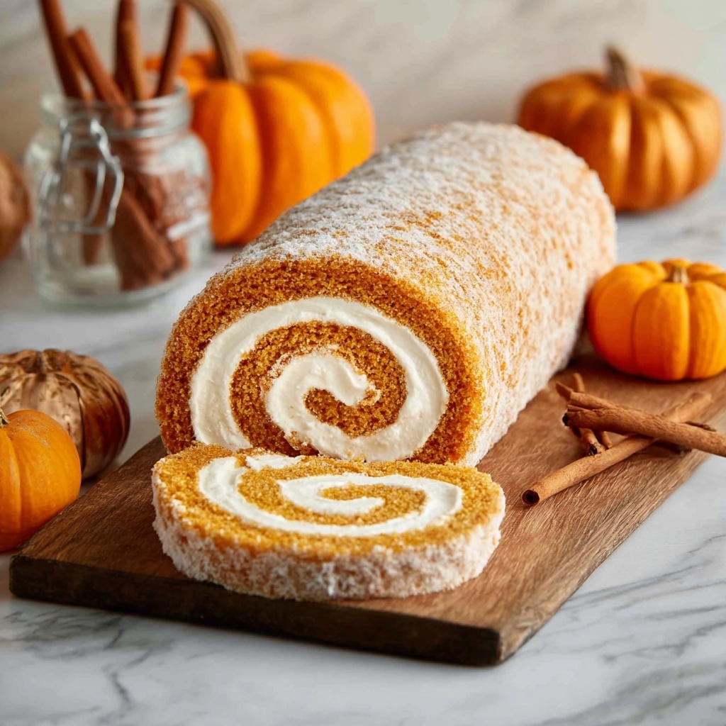 Pumpkin Roll Cake – A Delightful Fall Treat Recipe - Recipe Image