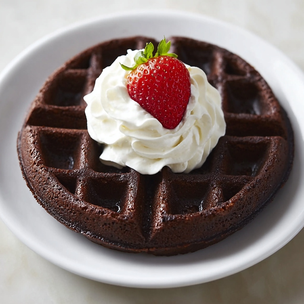 Brownie Batter Waffles Recipe - Recipe Image