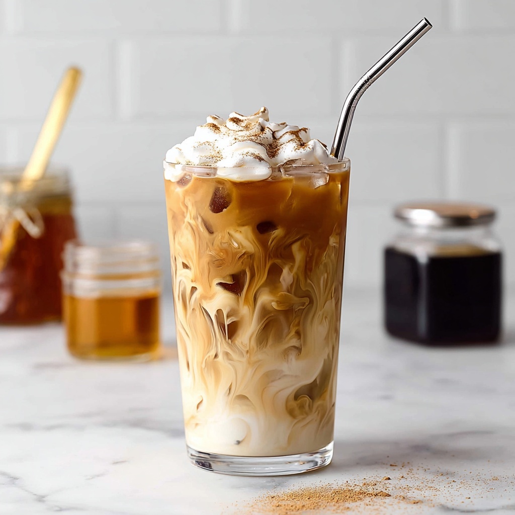 Iced Honey Cinnamon Latte Recipe - Recipe Image