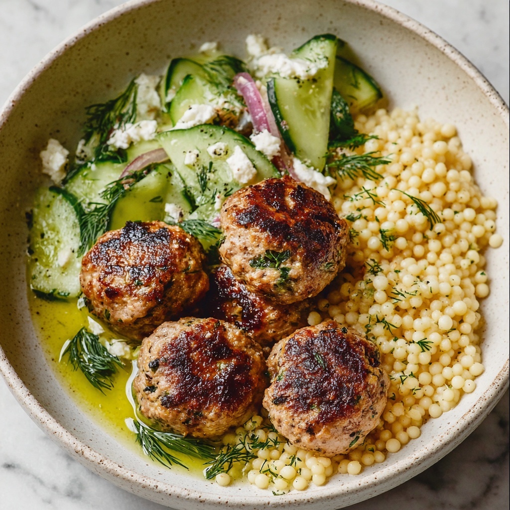 Herby Greek Chicken Meatballs Recipe - Recipe Image