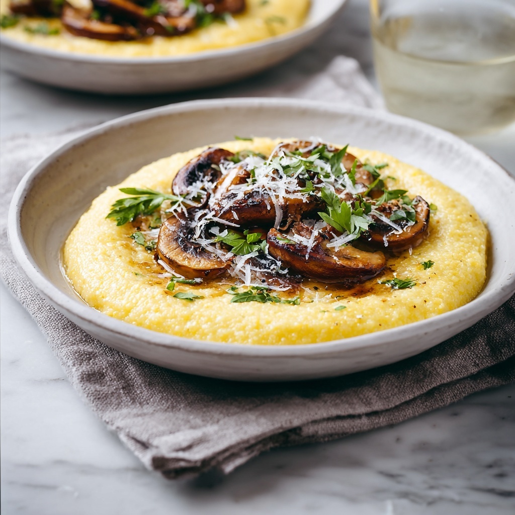 Creamy Polenta with Mushrooms Recipe - Recipe Image