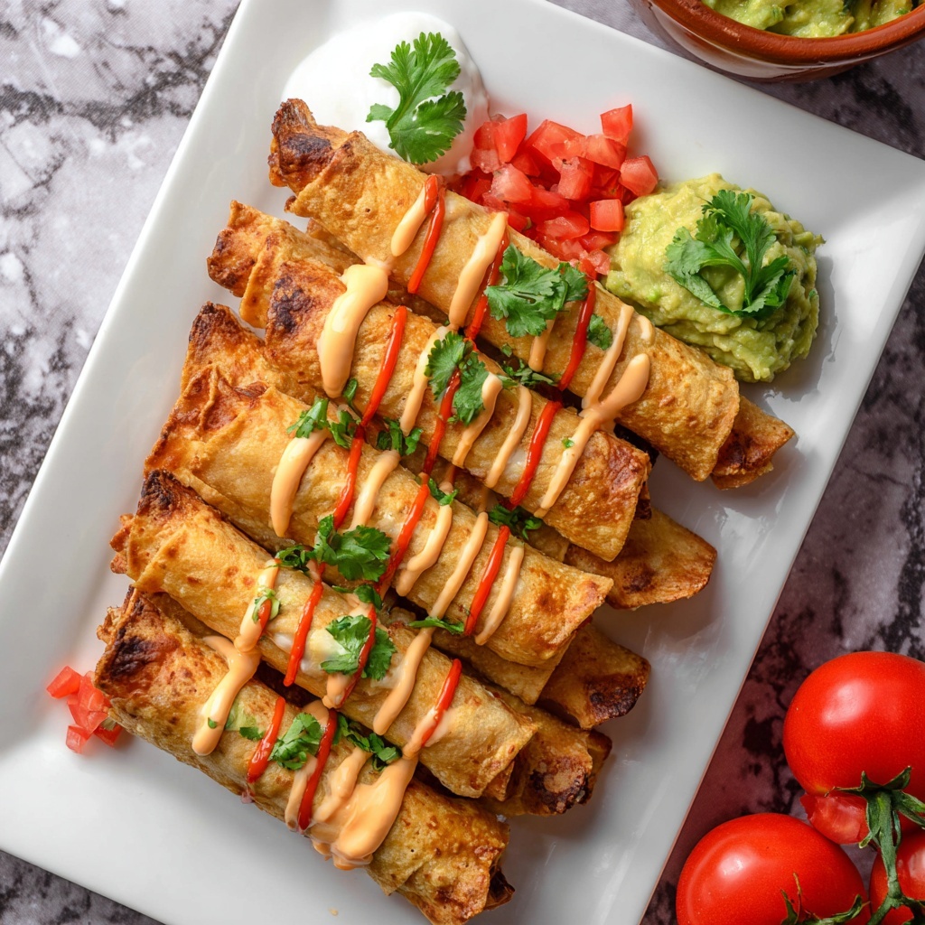 Crispy Chipotle Black Bean Taquitos Recipe - Recipe Image