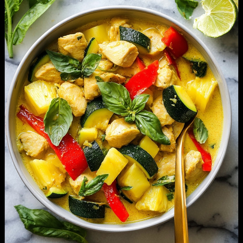 Thai Pineapple Curry with Chicken and Vegetables Recipe - Recipe Image