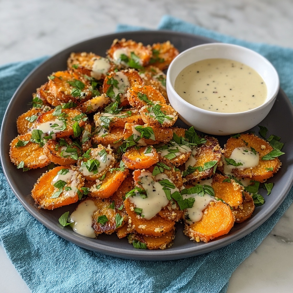 Smashed Roasted Carrots with Garlic and Herbs Recipe - Recipe Image