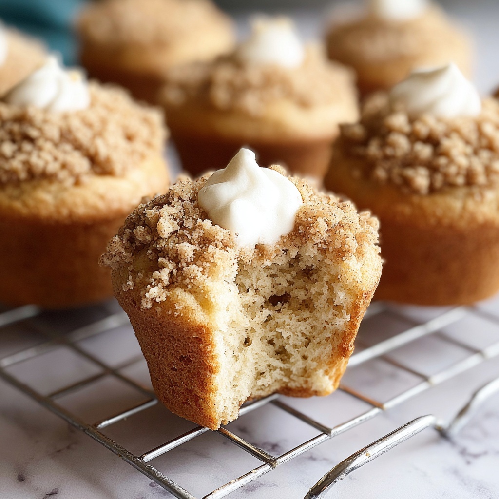 Coffee Cake Greek Yogurt Muffins Recipe - Recipe Image