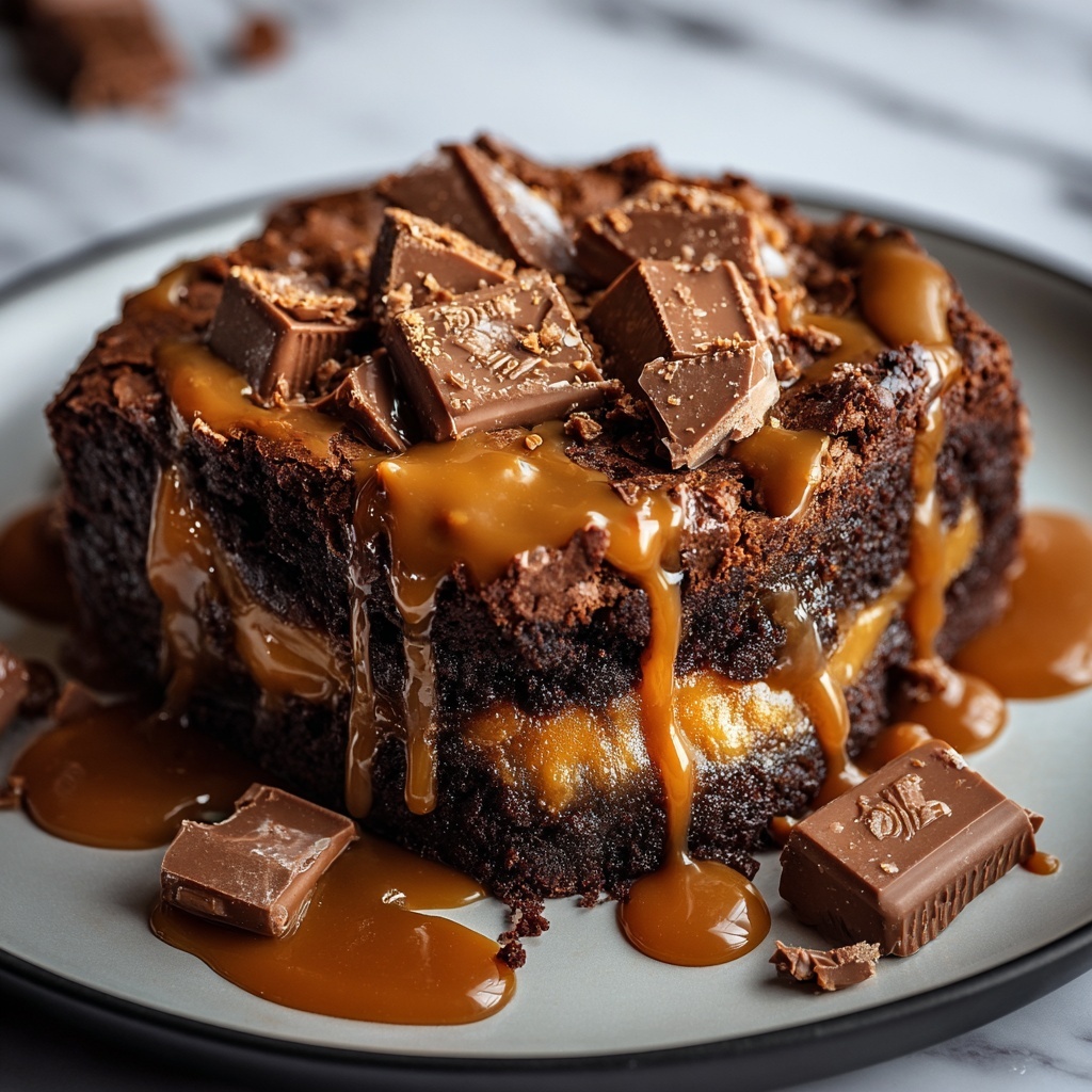 Chocolate Caramel Dump Cake Recipe - Recipe Image