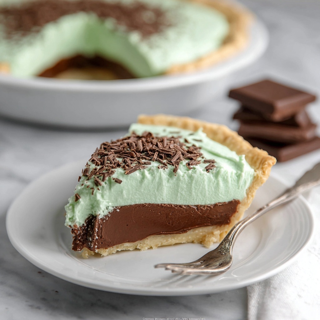 Chocolate Mint Pie Recipe - Recipe Image