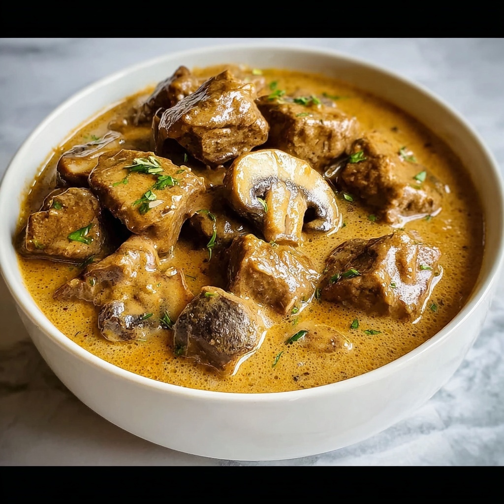 Keto Beef and Mushroom Soup Recipe - Recipe Image