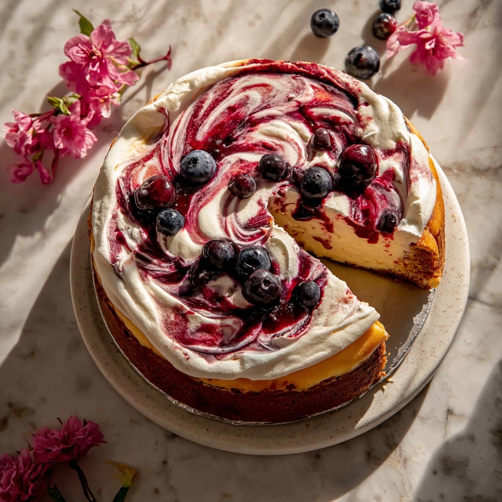 Bursting Blueberry Ricotta Pudding Cake Recipe - Recipe Image