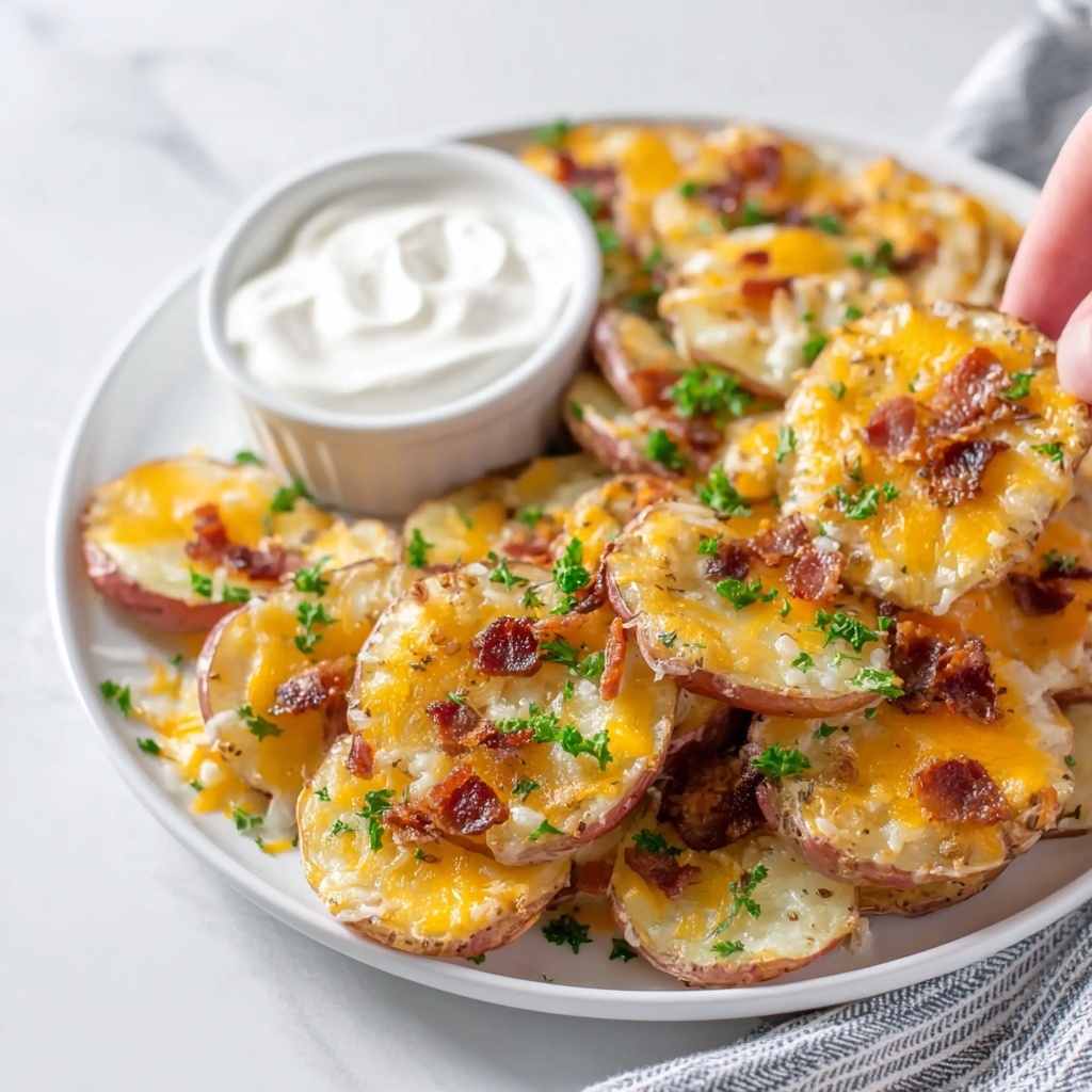 Cheesy Bacon Potato Rounds Recipe - Recipe Image