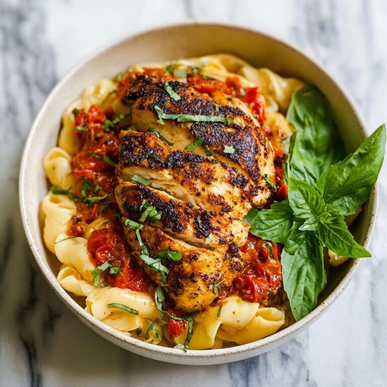 Garlic Basil Chicken with Tomato Butter Sauce Recipe